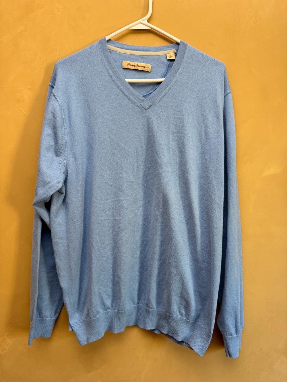 Tommy Bahama Light Blue V-Neck Men's Sweater